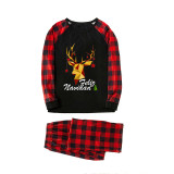 Christmas Matching Family Pajamas Exclusive Design Stars Deer Feliz Navidad Black Pajamas Set