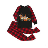 Halloween Matching Family Pajamas Exclusive Design Three Gnomies In The Car Black Pajamas Set