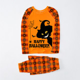 Halloween Matching Family Pajamas Exclusive Design The Witch Orange Plaids Pajamas Set