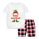 Christmas Matching Family Pajamas Exclusive Design Elf Feliz Navidad Short Pajamas Set