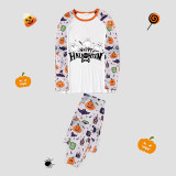 Halloween Matching Family Pajamas Exclusive Design Three Ghosts White Pajamas Set