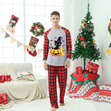 Halloween Matching Family Pajamas Exclusive Design Cat And Pumpkin Gray Pajamas Set
