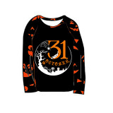 Halloween Matching Family Pajamas Exclusive Design October 31 Tree Pumpkin Ghost Faces Print Pajamas Set