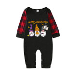 Halloween Matching Family Pajamas Exclusive Design Three Gnomies Trick Or Treat Black Pajamas Set
