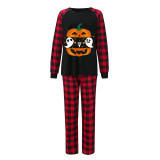 Halloween Matching Family Pajamas Exclusive Design Boo Pumpkin Two Ghosts Black Pajamas Set