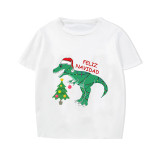 Christmas Matching Family Pajamas Exclusive Design Xmas Tree Dinosaur Feliz Navidad Short Pajamas Set