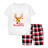 Christmas Matching Family Pajamas Exclusive Design Stars Deer Feliz Navidad short Pajamas Set