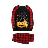 Halloween Matching Family Pajamas Exclusive Design Cat And Pumpkin Black Pajamas Set