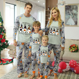 Halloween Matching Family Pajamas Exclusive Design Three Gnomies White Pajamas Set