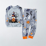 Halloween Matching Family Pajamas Exclusive Design Gnomies And Pumpkin White Pajamas Set