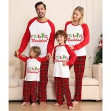 Christmas Matching Family Pajamas Exclusive Design Colorful Pattern Feliz Navidad Gray Pajamas Set
