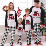 Christmas Matching Family Pajamas Exclusive Design Recreational Vehicles Feliz Navidad White Pajamas Set