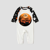 Halloween Matching Family Pajamas Exclusive Design Moon White Pajamas Set