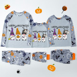 Halloween Matching Family Pajamas Exclusive Design Three Gnomies Trick Or Treat White Pajamas Set