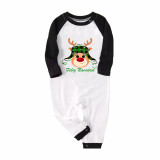 Christmas Matching Family Pajamas Exclusive Design Deer Head with Hat Feliz Navidad Green Plaids Pajamas Set