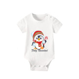 Christmas Matching Family Pajamas Exclusive Design Penguin Feliz Navidad Short Pajamas Set
