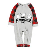 Halloween Matching Family Pajamas Exclusive Design Three Ghosts Gray Pajamas Set