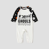 Halloween Matching Family Pajamas Exclusive Design Squad Ghouls White Pajamas Set