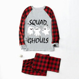 Halloween Matching Family Pajamas Exclusive Design Squad Ghouls Gray Pajamas Set
