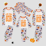 Halloween Matching Family Pajamas Exclusive Design This The Season To Be Spooky White Pajamas Set