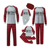 Halloween Matching Family Pajamas Skeleton Peace Love Heart Gray Pajamas Set