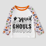 Halloween Matching Family Pajamas Exclusive Design Squad Ghouls White Pajamas Set
