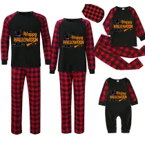Halloween Matching Family Pajamas Exclusive Design Happy Halloween Witch Black Pajamas Set