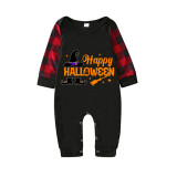 Halloween Matching Family Pajamas Exclusive Design Happy Halloween Witch Black Pajamas Set