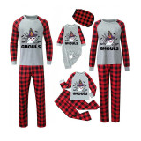 Halloween Matching Family Pajamas Exclusive Design Let's Go Ghouls Ghost Gray Pajamas Set