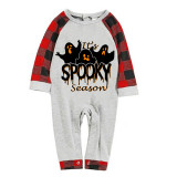 Halloween Matching Family Pajamas Exclusive Design It's Spooky Season Ghosts Gray Pajamas Set