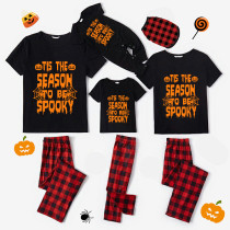 Halloween Matching Family Pajamas Exclusive Design This The Season To Be Spooky Black Pajamas Set