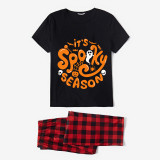 Halloween Matching Family Pajamas Exclusive Design It's Spooky Season Black Pajamas Set