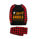 Halloween Matching Family Pajamas Exclusive Design Squad Ghouls Black Pajamas Set