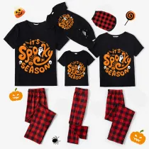 Halloween Matching Family Pajamas Exclusive Design It's Spooky Season Black Pajamas Set