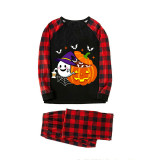 Halloween Matching Family Pajamas Exclusive Design Ghost With Pumpkin Black Pajamas Set