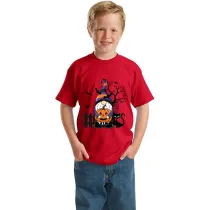 Halloween Kids Boy&Girl Tops Exclusive Design Gnomies With Pumpkin T-shirts