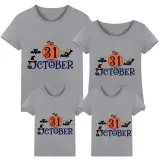 Halloween Matching Family Tops Exclusive Design October 31 Pumpkin T-shirts