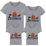 Halloween Matching Family Tops Exclusive Design October 31 Pumpkin T-shirts