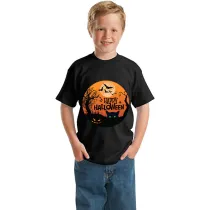Halloween Kids Boy&Girl Tops Exclusive Design Moon T-shirts