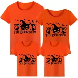Halloween Matching Family Tops Exclusive Design Two Cats Pumpkin T-shirts
