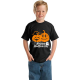 Halloween Kids Boy&Girl Tops Exclusive Design Pumpkins Spider Web T-shirts