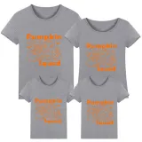 Halloween Matching Family Tops Exclusive Design Orange Pumpkin Squad T-shirts