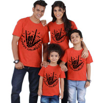 Halloween Matching Family Pajamas Exclusive Design Skeleton Hand T-shirts