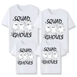 Halloween Matching Family Tops Exclusive Design Squad Ghouls Ghosts T-shirts