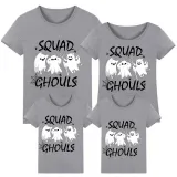 Halloween Matching Family Tops Exclusive Design Squad Ghouls Ghosts T-shirts