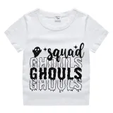Halloween Kids Boy&Girl Exclusive Design Tops Squad Ghouls T-shirts