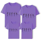 Halloween Matching Family Tops Exclusive Design Five Dancing Skeletons T-shirts