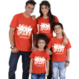 Halloween Matching Family Tops It's Spooky Season Ghosts Red T-shirts