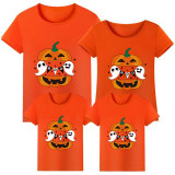 Halloween Matching Family Tops Exclusive Design Pumpkin With Ghosts T-shirts