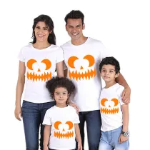 Halloween Matching Family Tops Exclusive Design Sawtooth Ghostface White T-shirts